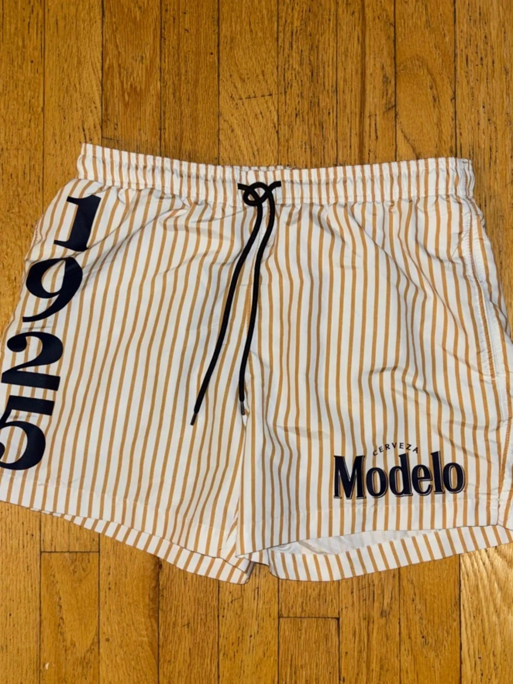 Cerveza Modelo 1925 Striped Swim Trunks - Small